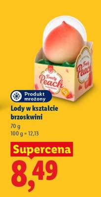 Lody w kształcie brzoskwini