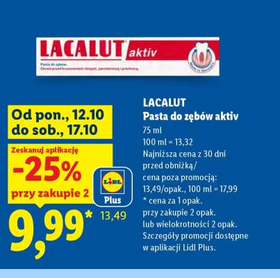 LACALUT Pasta do zębów Aktiv