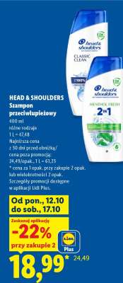 HEAD & SHOULDERS Szampon przeciwłupieżowy**