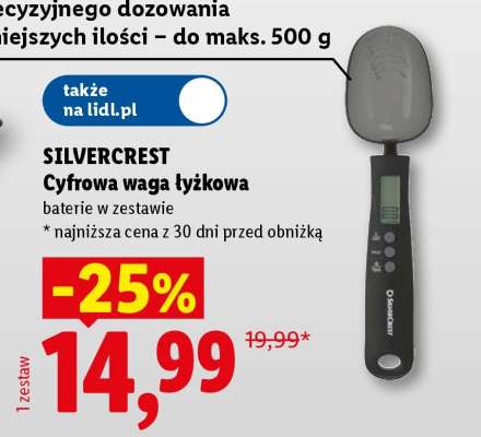 SILVERCREST Cyfrowa waga łyżkowa