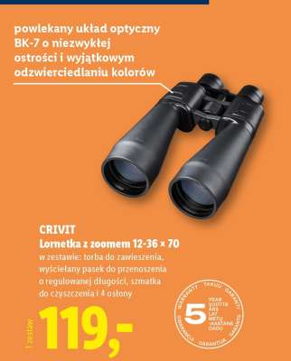 CRIVIT Lornetka z zoomem 12-36 x 70