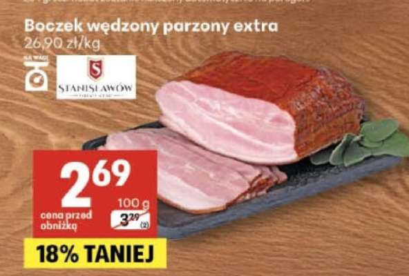 Boczek wędzony parzony extra
