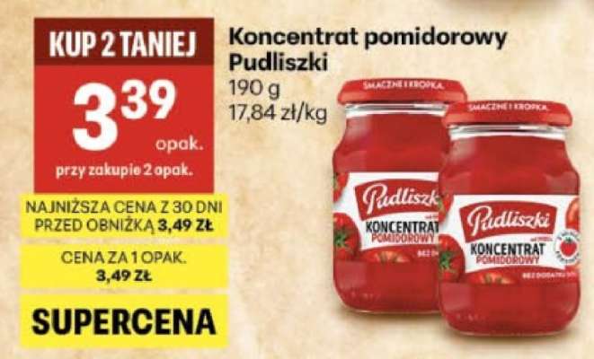 Koncentrat pomidorowy Pudliszki