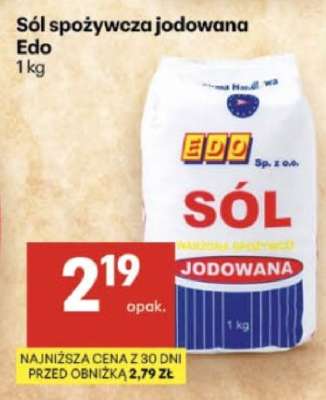 Sól spożywcza jodowana Edo