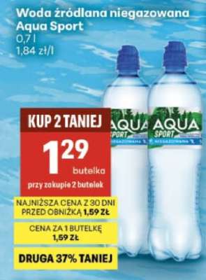 Woda źródlana niegazowana Aqua Sport