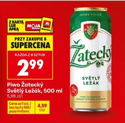 Piwo Žatecký Světlý ležák 500 ml