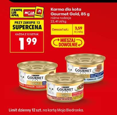 Karma dla kota Gourmet Gold, 85 g