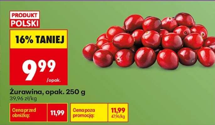 Żurawina opak 250 g