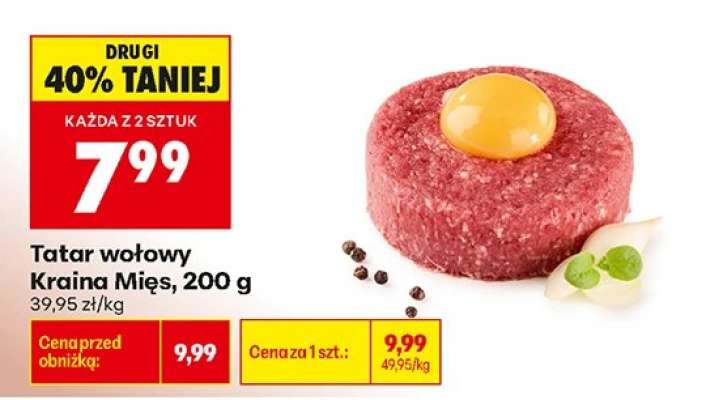 Tatar wołowy Kraina Mięs 200 g