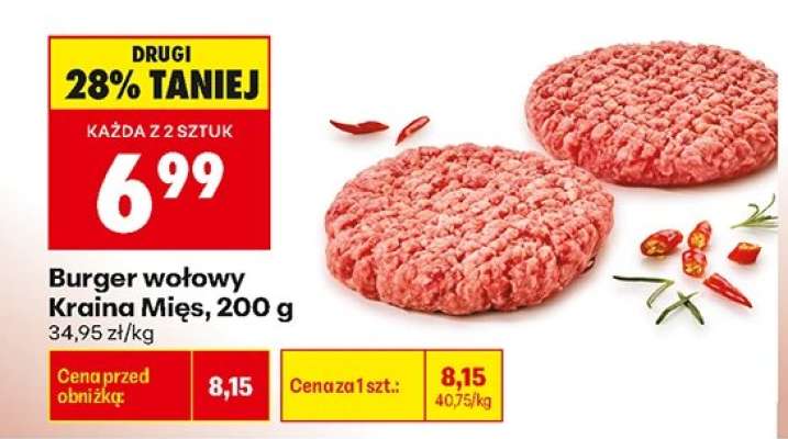 Burger wołowy Kraina Mięs 200 g