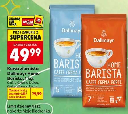 Kawa ziarnista Dallmayr Home Barista, 1 kg