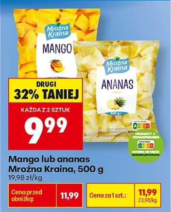Mango lub ananas Mroźna Kraina, 500 g