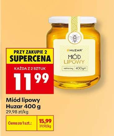Miód lipowy Huzar 400 g
