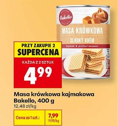 Masa krówkowa kajmakowa Bakello, 400 g