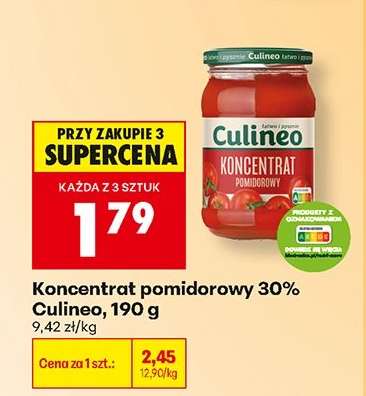 Koncentrat pomidorowy 30% Culineo, 190 g