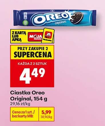 Ciastka Oreo Original, 154 g