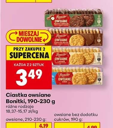 Ciastka owsiane Bonitki, 190-230 g
