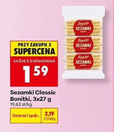 Sezamki Classic Bonitki 3x27 g
