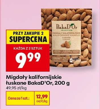 Migdały kalifornijskie łuskane BakaD’Or, 200 g
