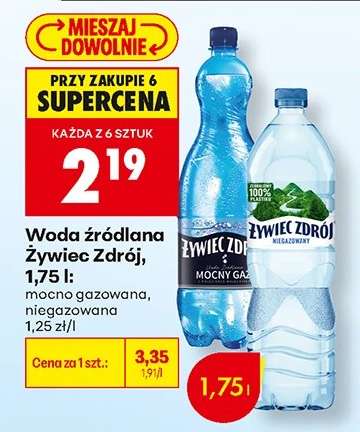 Woda źródlana Żywiec Zdrój, 1,75 l