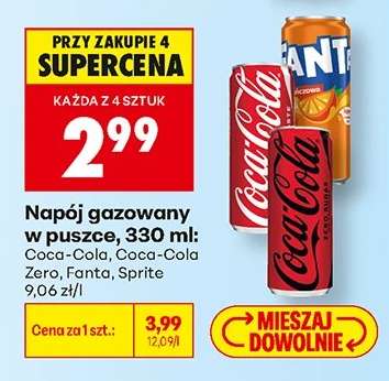 Napój gazowany w puszce, 330 ml