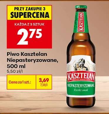 PIWO KASZTELAN NIEPASTERYZOWANE 500 ML