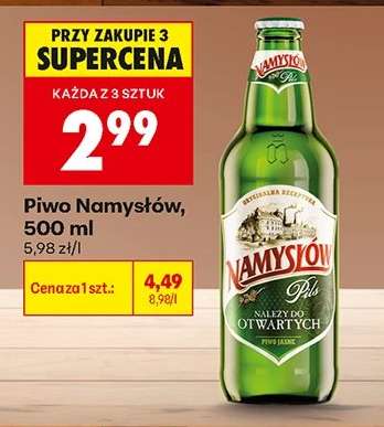 Piwo Namysłów, 500 ml