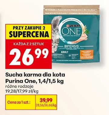 Sucha karma dla kota Purina One, 1,4/1,5 kg