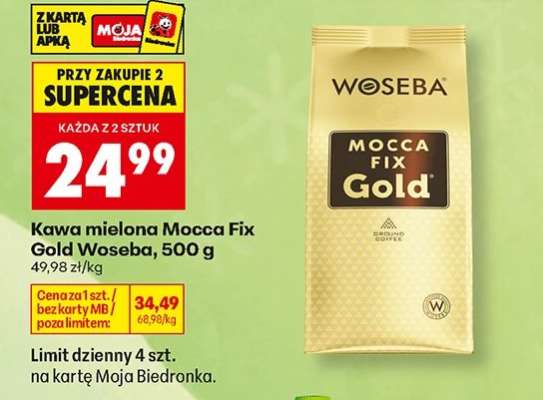 Kawa mielona Mocca Fix Gold Woseba 500 g