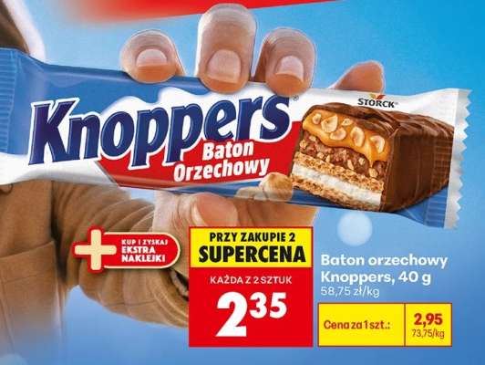 Baton orzechowy Knoppers, 40 g