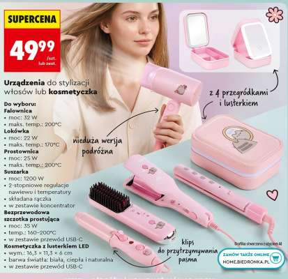 Urządzenia do stylizacji włosów lub kosmetyczka