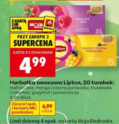 Herbatka owocowa Lipton 20 torebek