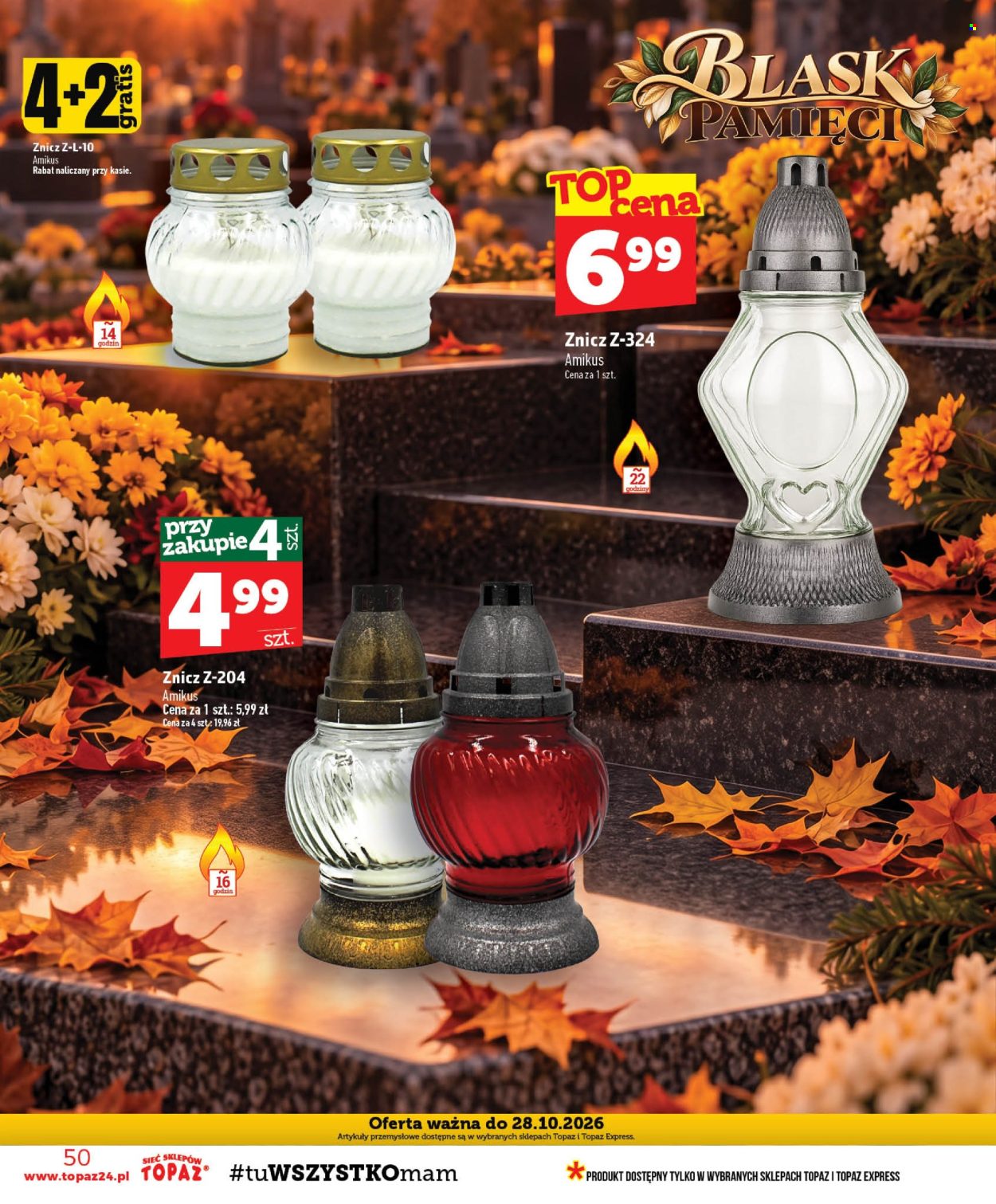 Gazetka Topaz - 15.10.2026. - 21.10.2026.. Strona 50