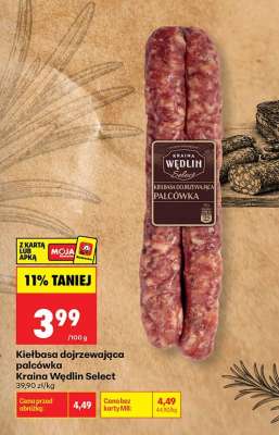 Kiełbasa dojrzewająca palcówka Kraina Wędlin Select