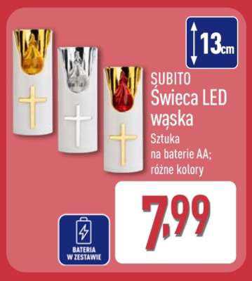 SUBITO Świeca LED wąska