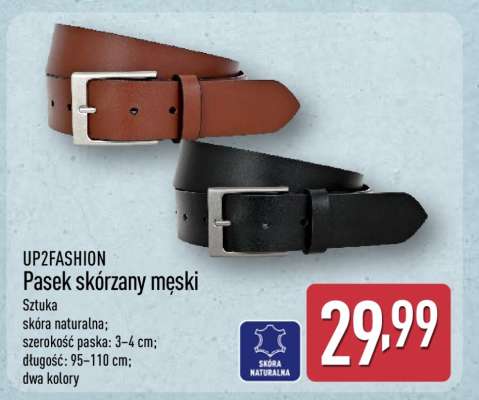 Pasek skórzany męski