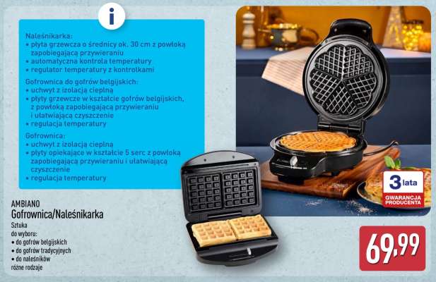 AMBIANO Gofrownica/Naleśnikarka