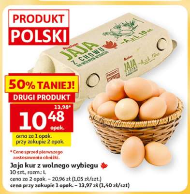 Jaja kur z wolnego wybiegu