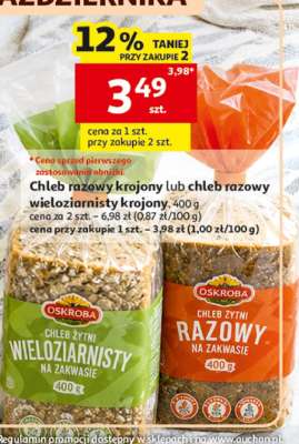 Chleb razowy krojony lub chleb razowy wieloziarnisty krojony