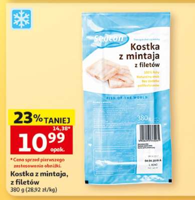 Kostka z mintaja, z filetów