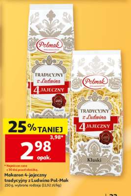 Makaron 4-jajeczny tradycyjny z Ludwina, Pol-Mak