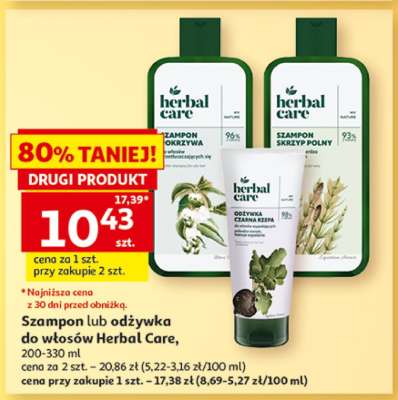 Szampon lub odżywka do włosów Herbal Care