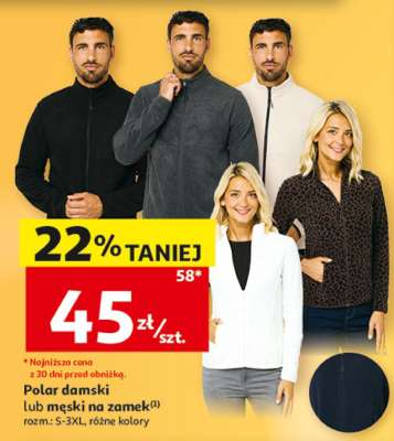 Polar damski lub męski na zamek