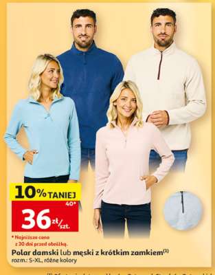 Polar damski lub męski z krótkim zamkiem
