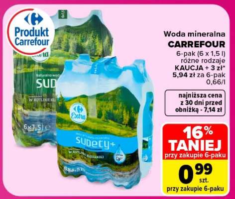 Woda mineralna Carrefour