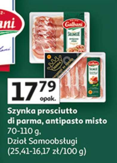 Szynka prosciutto di parma, antipasto misto