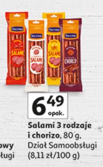 Salami 3 rodzaje i chorizo