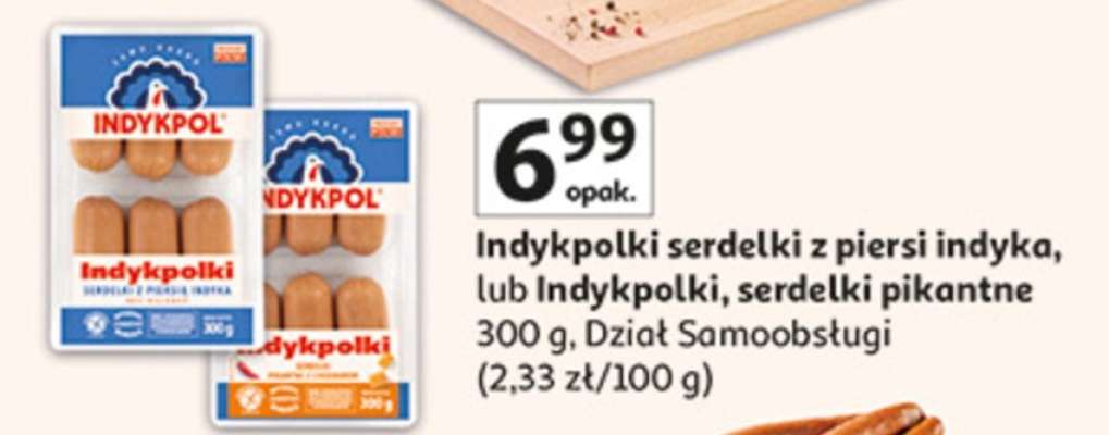 Indykpolki serdelki z piersi indyka, lub Indykpolki, serdelki pikantne
