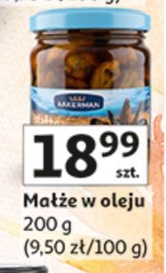 Małże w oleju