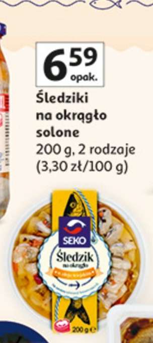 Śledziki na okrągło solone